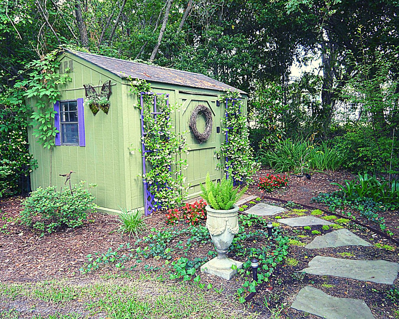 DIY Garden Shed Makeover and Transformation with Landscaping
