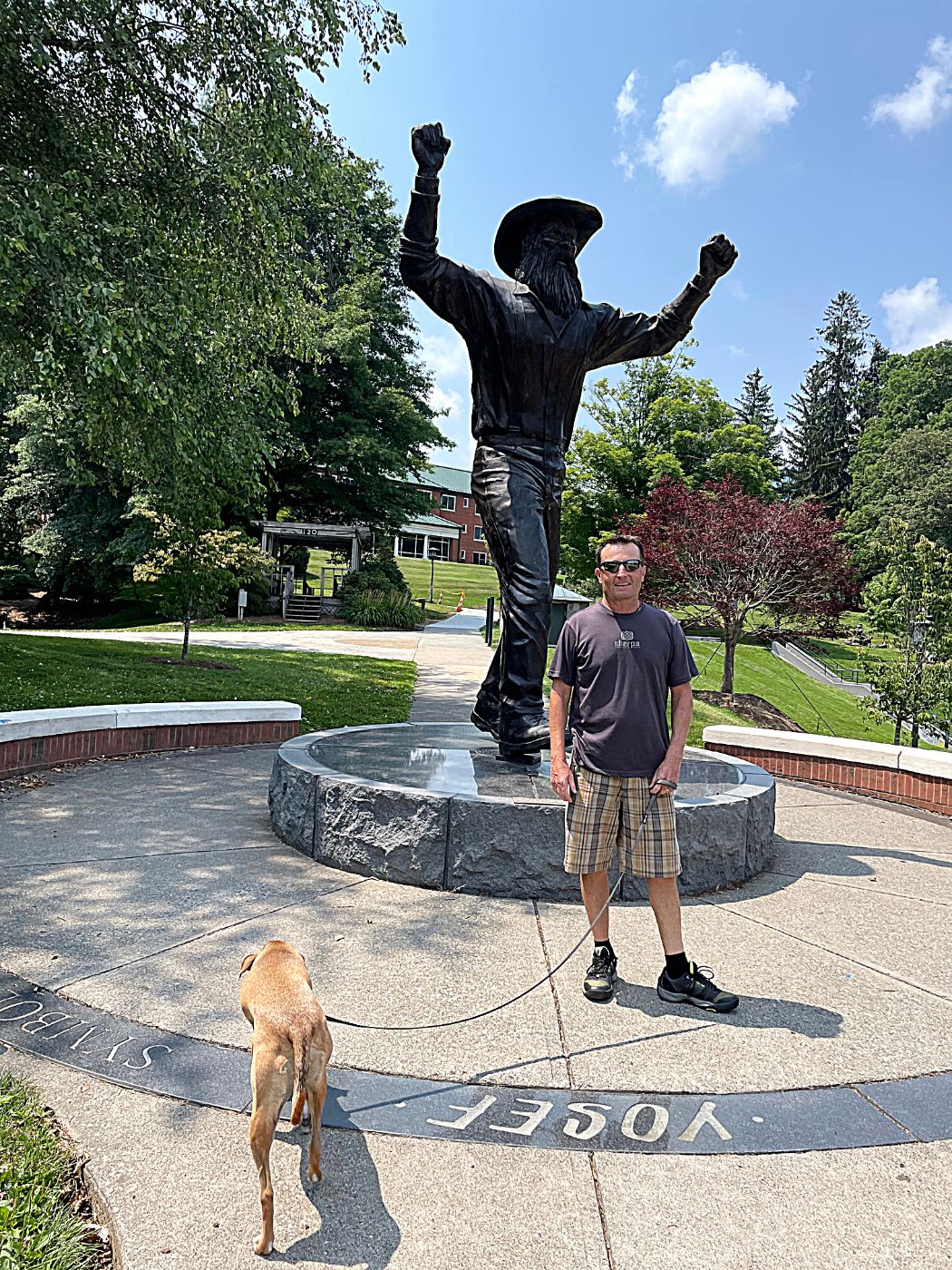 Appalachian State University Mascot Yosef the Mountaineer Statue Boone NC
