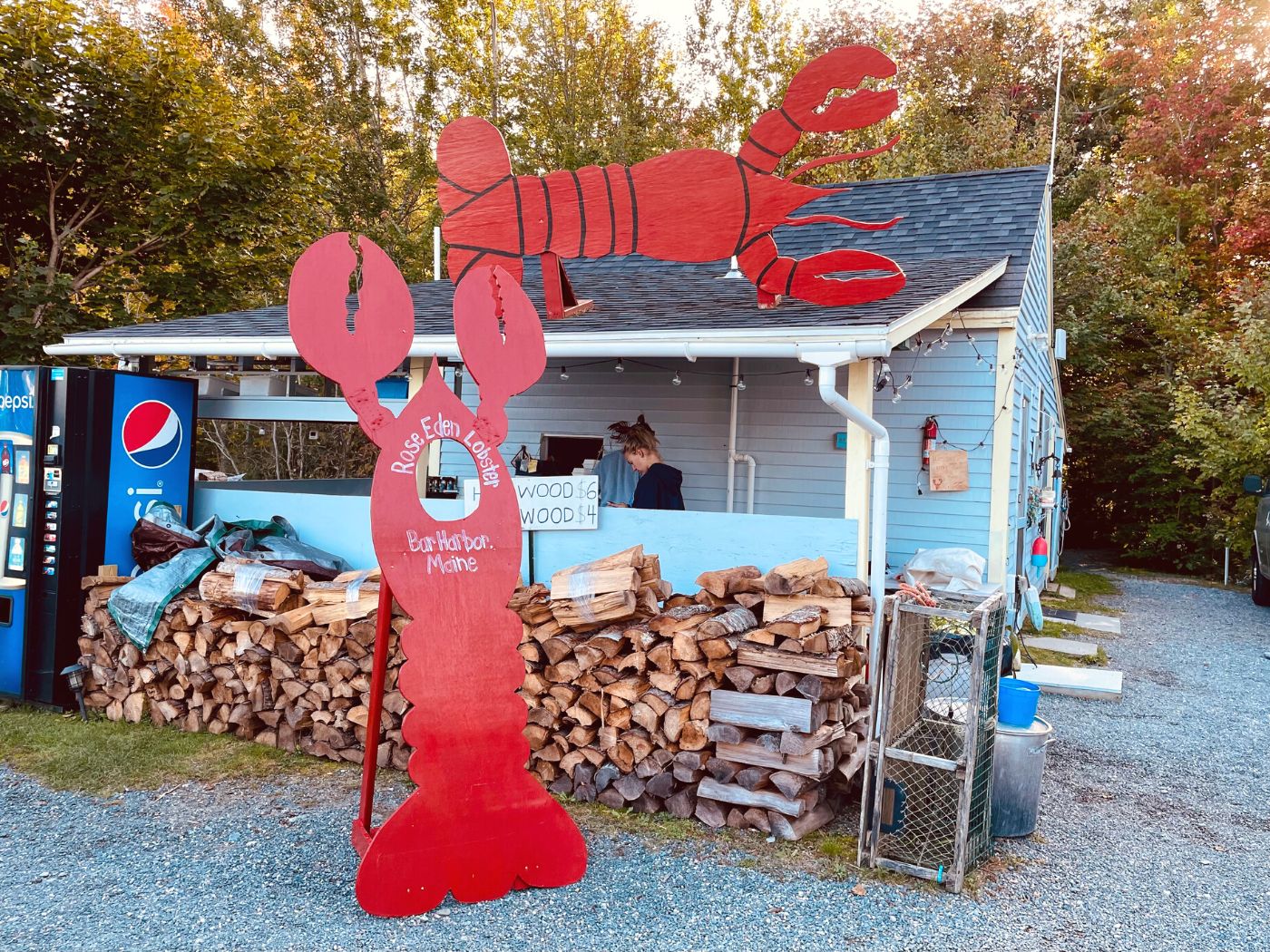 Rose Eden Outdoor Lobster Stand Bar Harbor Maine