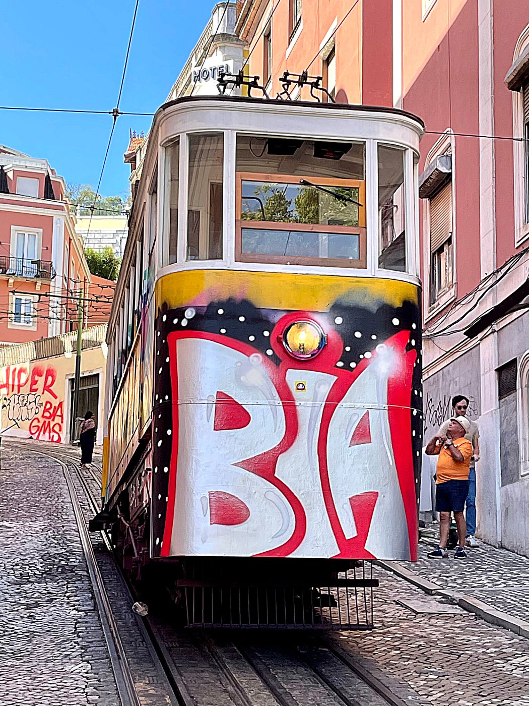 Ascensor da Gloria, the funicular from Baixa to Bairro Alto
