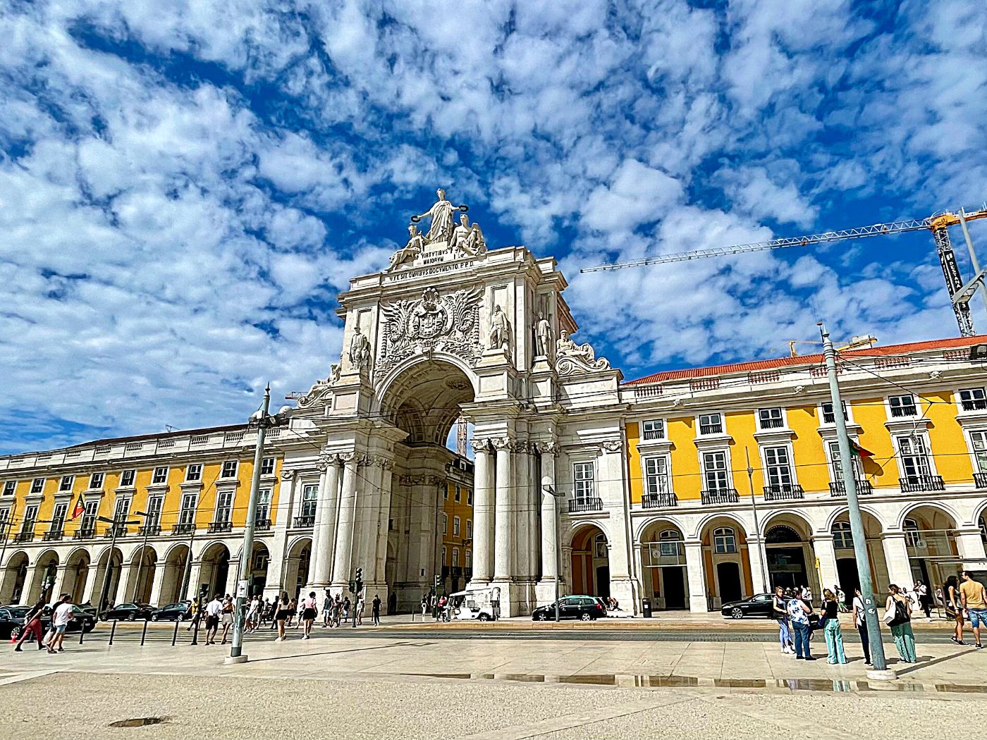 Praça do Comércio and Arco da Rua Augusta Lisbon Portugal