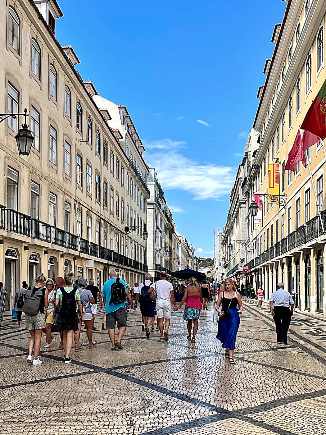 Rua Augusta Pedestrian Street Lisbon Portugal