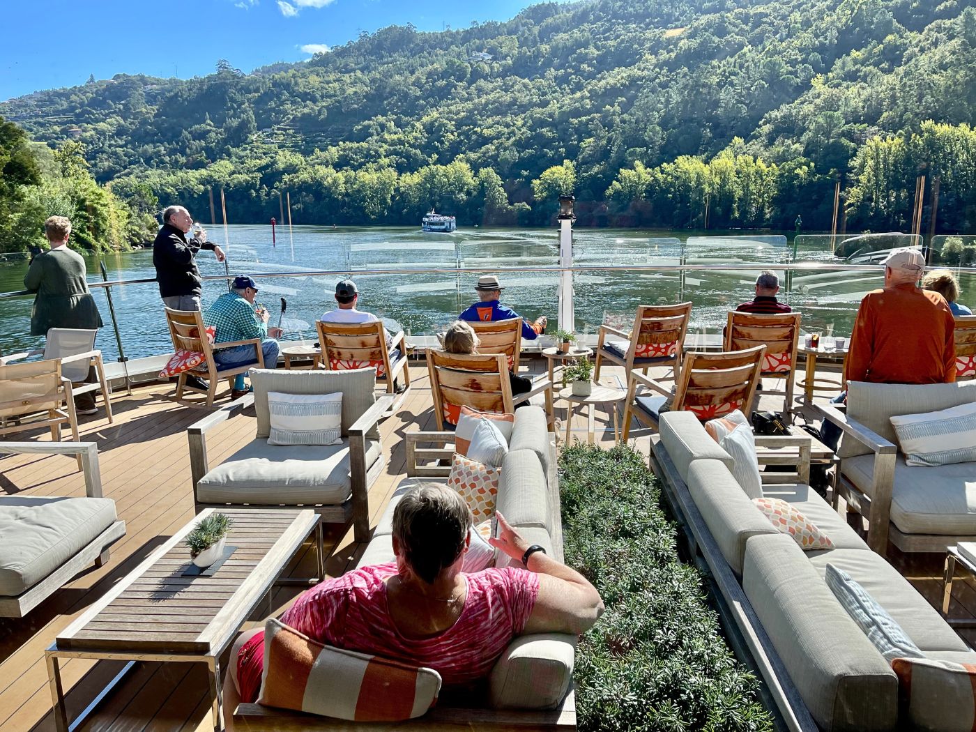 The Viking Torgil Longship Sundeck Seating Area Douro River Portugal