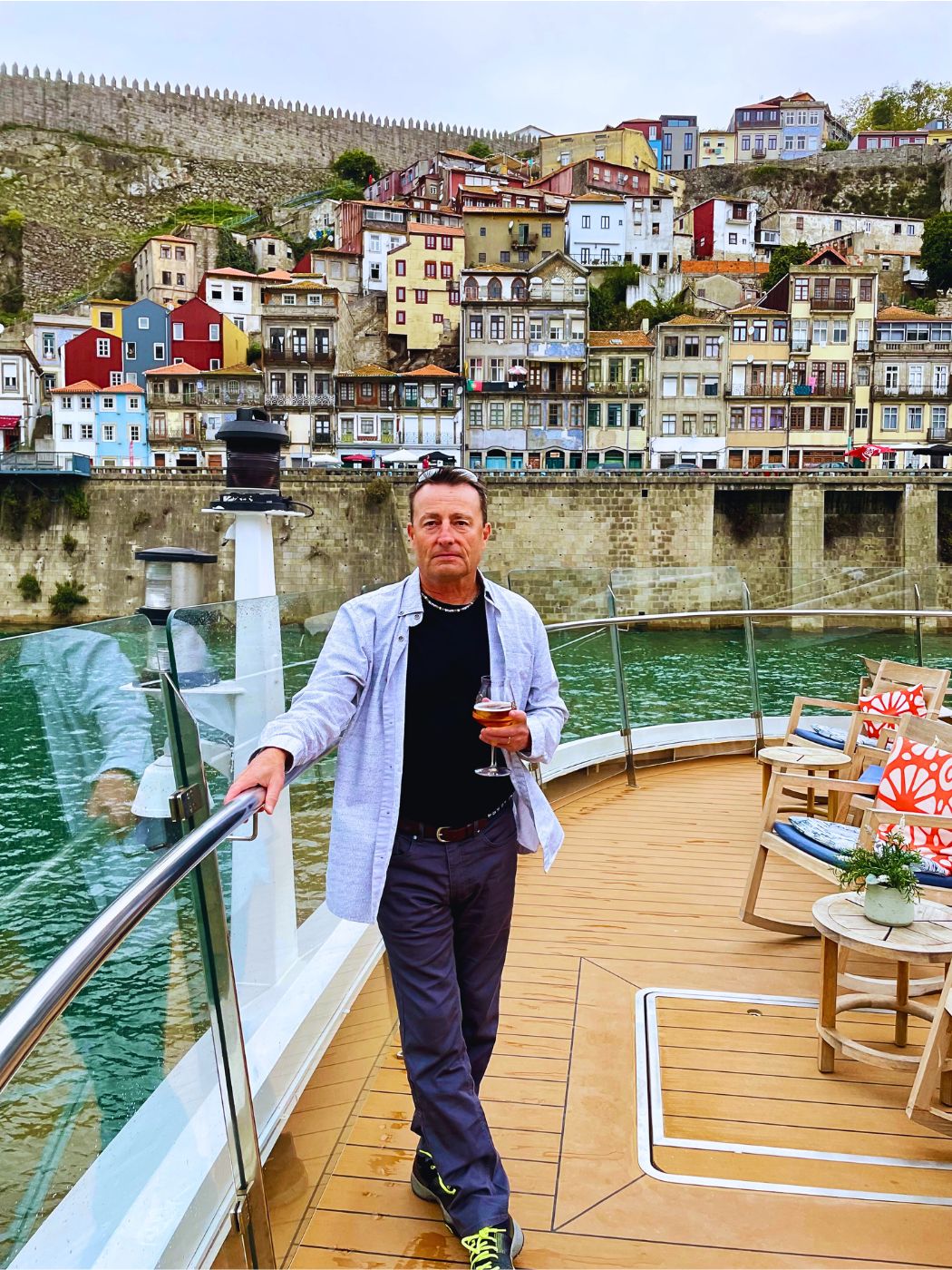 Viking Torgil Longship Cruising into Porto Douro River