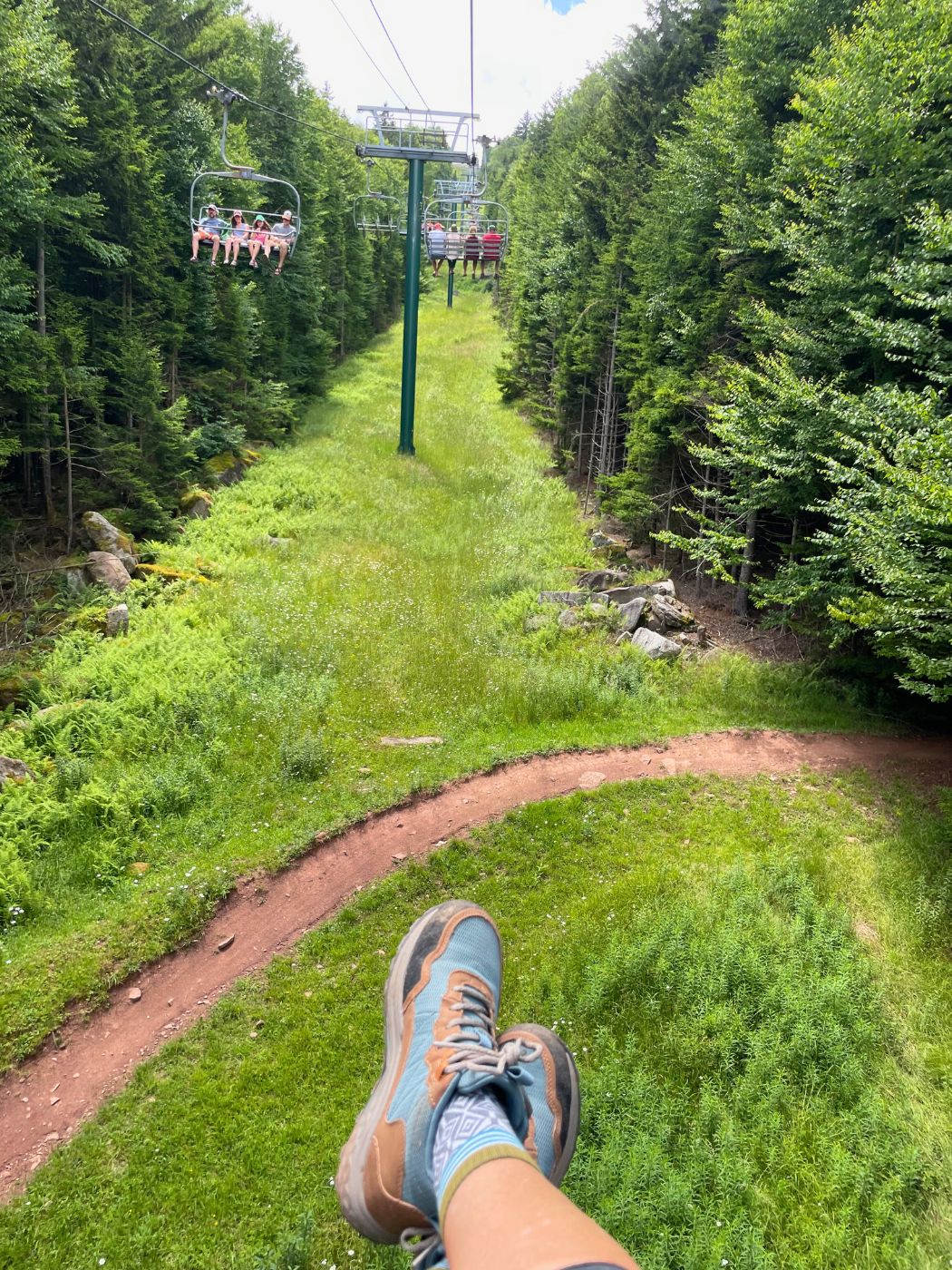 Ballhooter Chairlift in the summer Snowshoe, WV