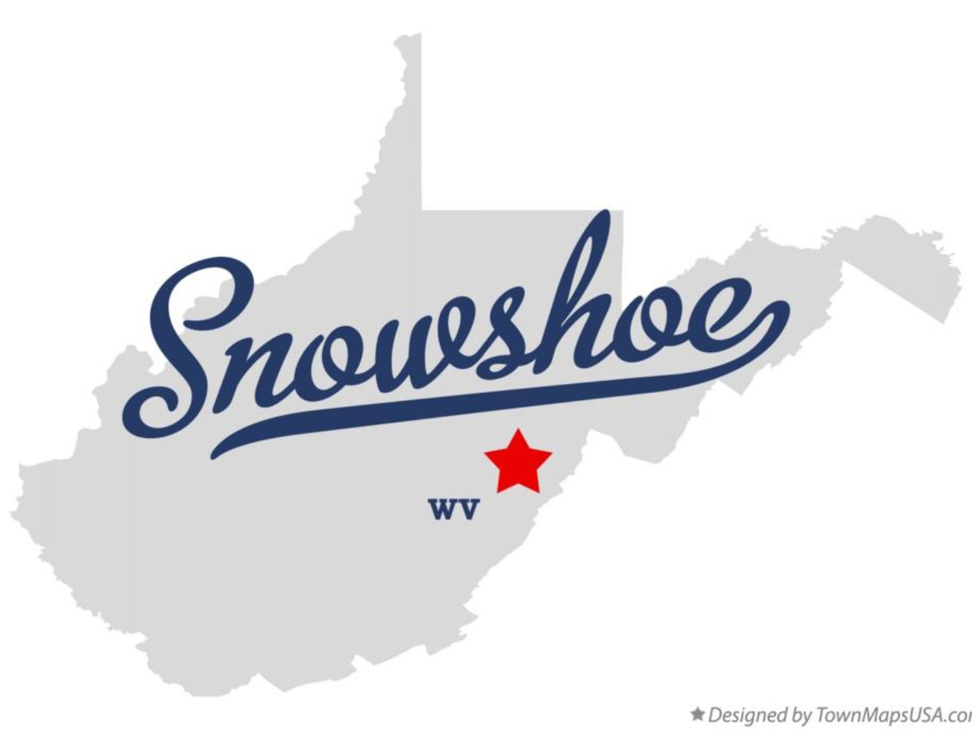 Snowshoe West Virginia Map