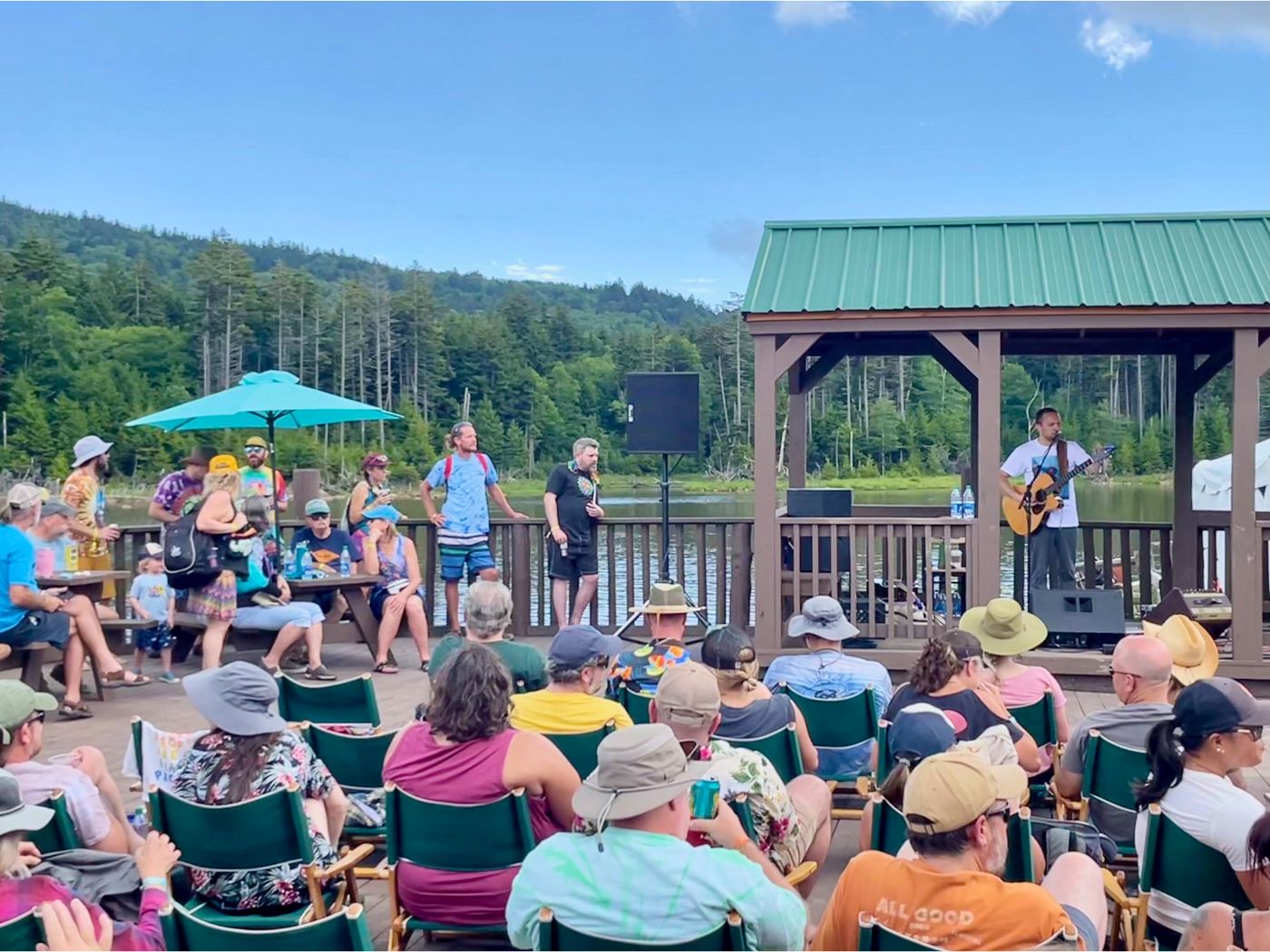 The Boathouse Stage 4848 Music Festival Snowshoe WV Ryan Montbleau Performing
